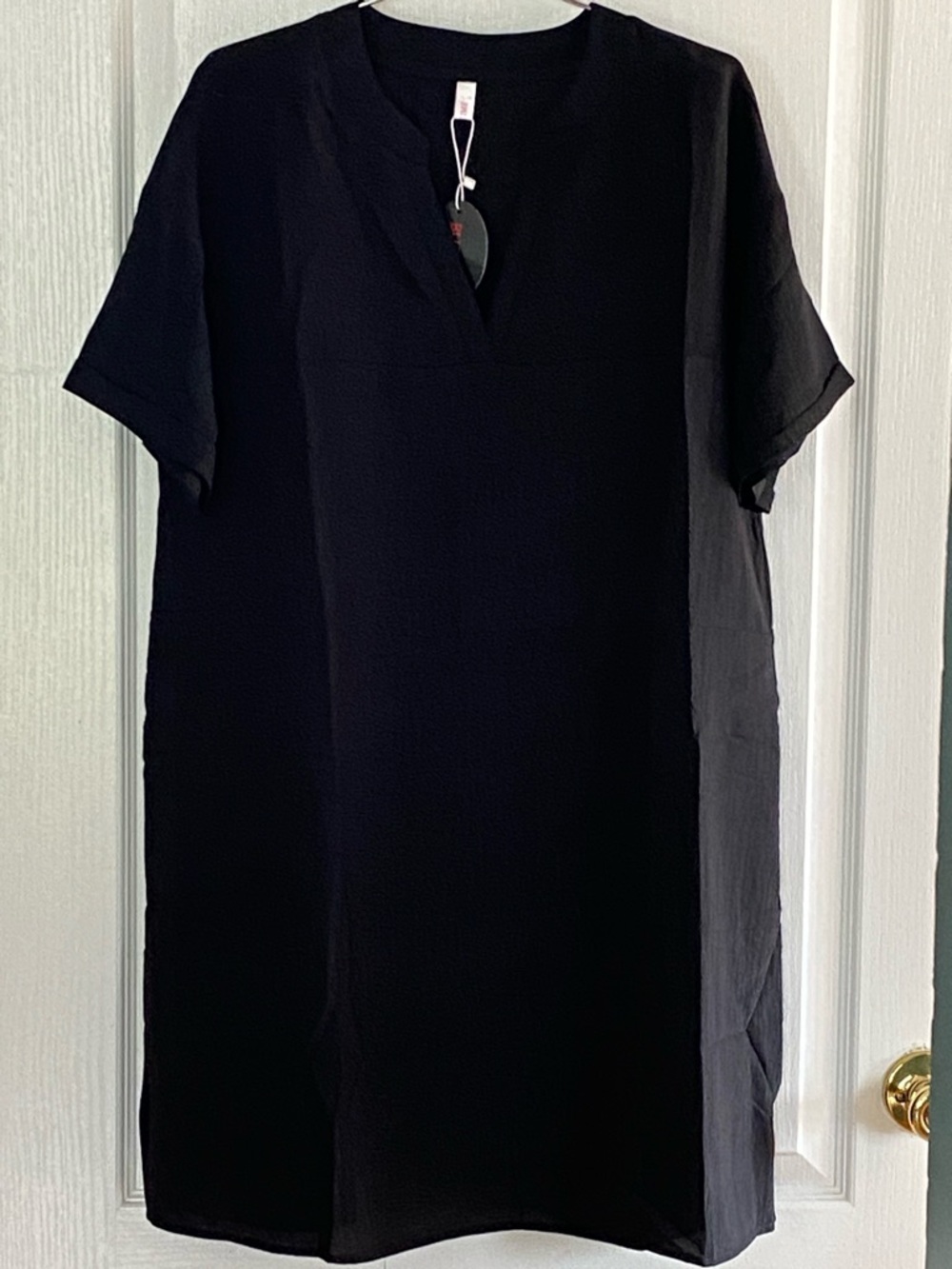 Bluetime Black Short-Sleeve Swim Coverup Tunic